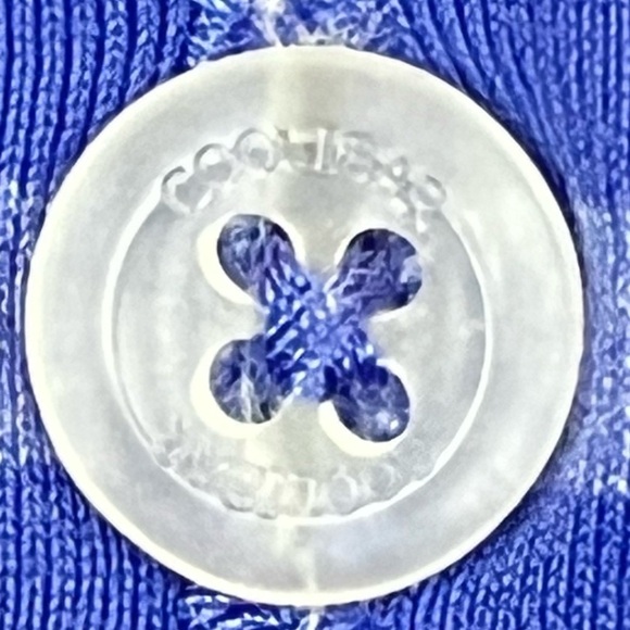 COOLIBAR Womens UPF 50+ Long Sleeve Polo XL Blue Striped - Picture 8 of 16